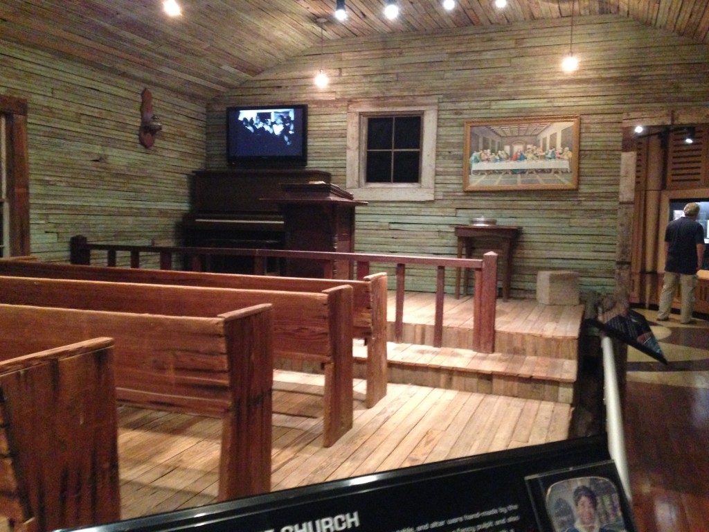 original church interior, now on view in Stax museum