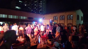 The outdoor dancefloor of El Castillito