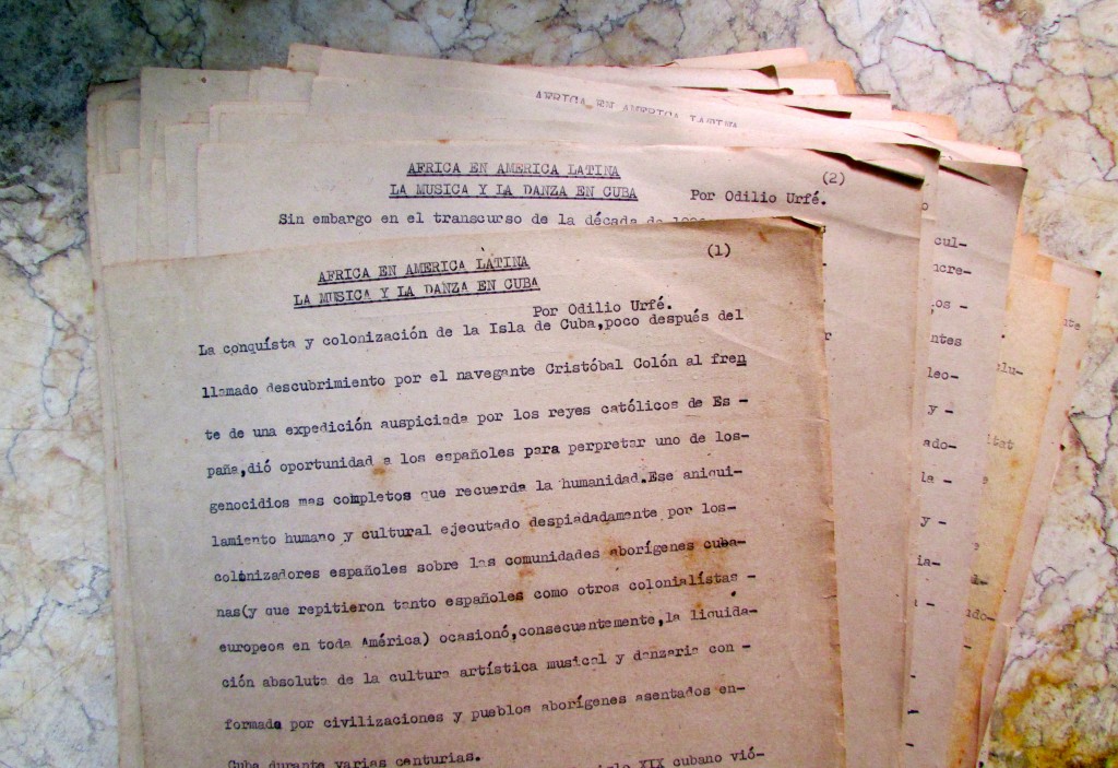 Photo 3- Odilio Urfé¹s manuscript