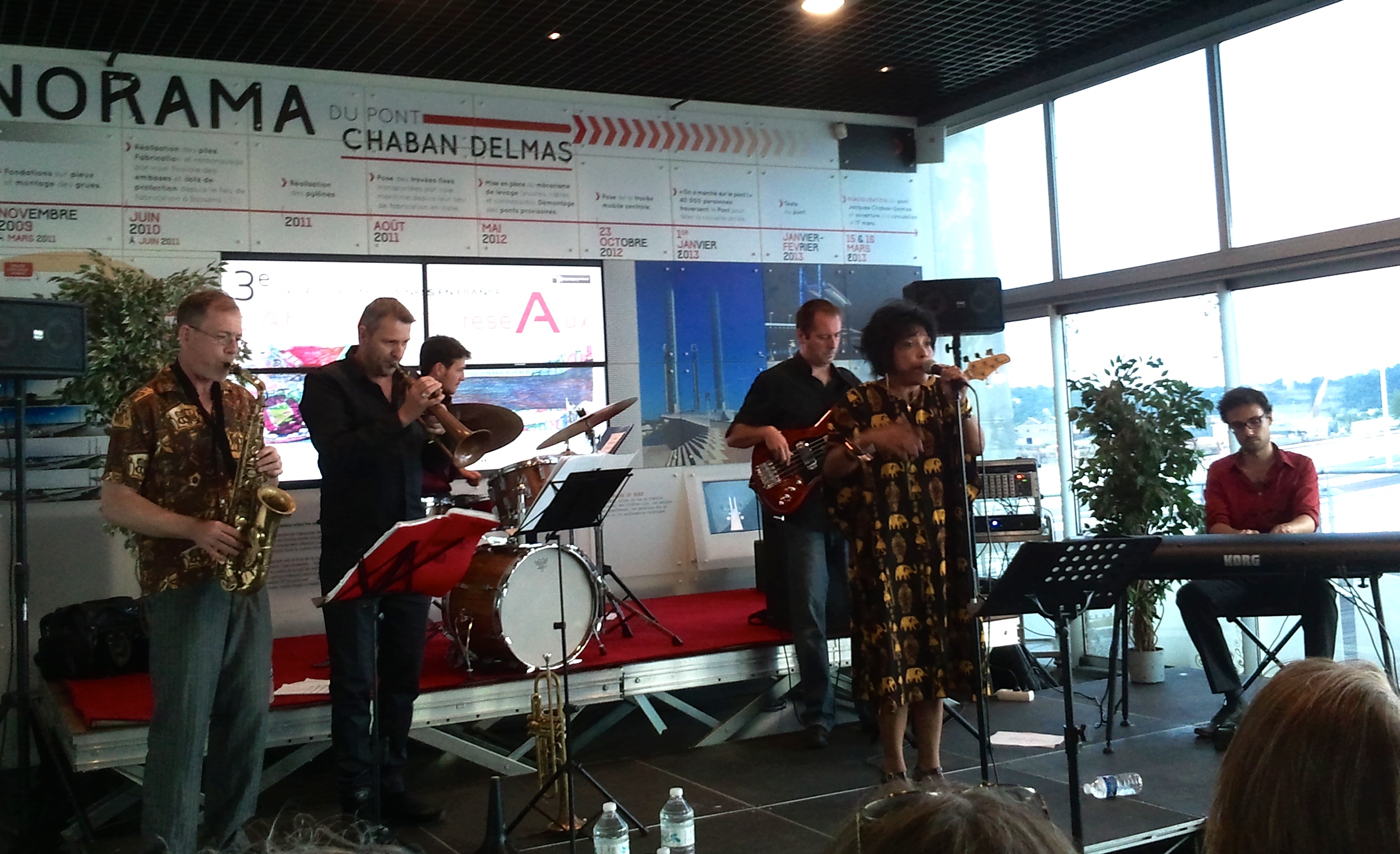 Concert of South African jazz by Suprême Jika, Bordeaux. Photo courtesy Elina Djebbari