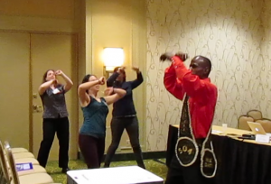 Second Line workshop at PCA/ACA with Dancing Man 504 - Photo courtesy of Elina Djebbari