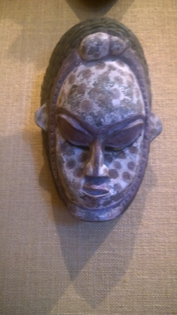 One of the many masks on display at the Dunham museum. Photo courtesy Livia Jimenez