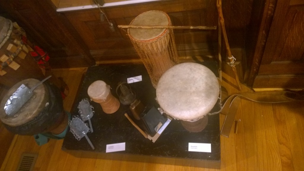Drums on display in the Dunham museum. Photo courtesy Livia Jimenez